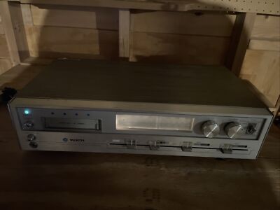 WEBCOR FM/AM STEREO RECEIVER + 8 TRACK / CASSETTE PLAYER MODEL 111 TESTED