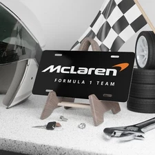 McLaren 2025 Logo Vanity Plate - Supercar Racing Car Tag Gift Idea USA
