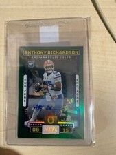 Anthony Richardson SCORE 2023 #2/6 Rookie Auto End Zone.  Autographed