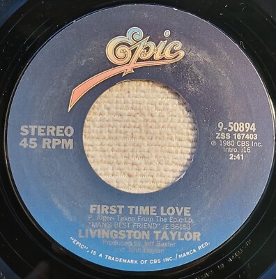 Livingston Taylor ''First Time Love / Pajamas'' NM-