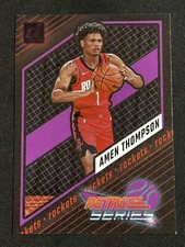 2023-24 Donruss Amen Thompson Retro Series Press Proof Purple #4 Rockets