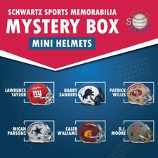 Schwartz Sports Football Stars Signed Mystery Mini Helmet - Series 43 - LE/75 