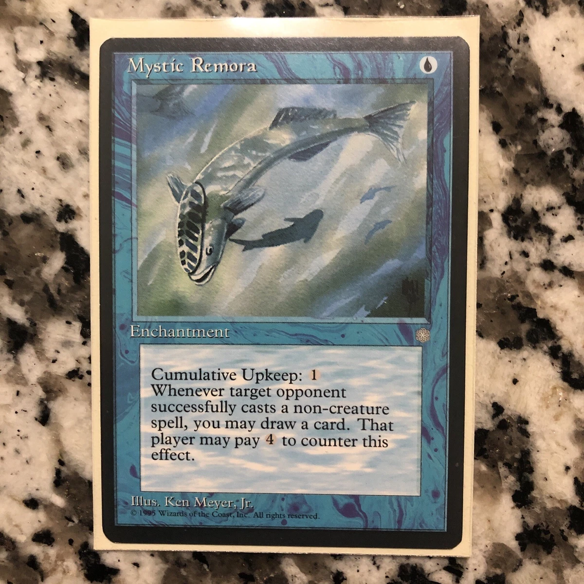 MTG Mystic Remora Ice Age ICE Common Vintage EDH Card Draw Unplayed NM/LP