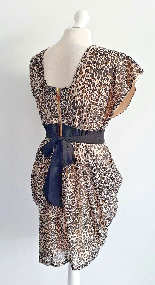 Mujer, Vestido, Mariposa por Matthew Williamson, Talla 12, Estampado Animal/Leopardo Foto 4 de 4