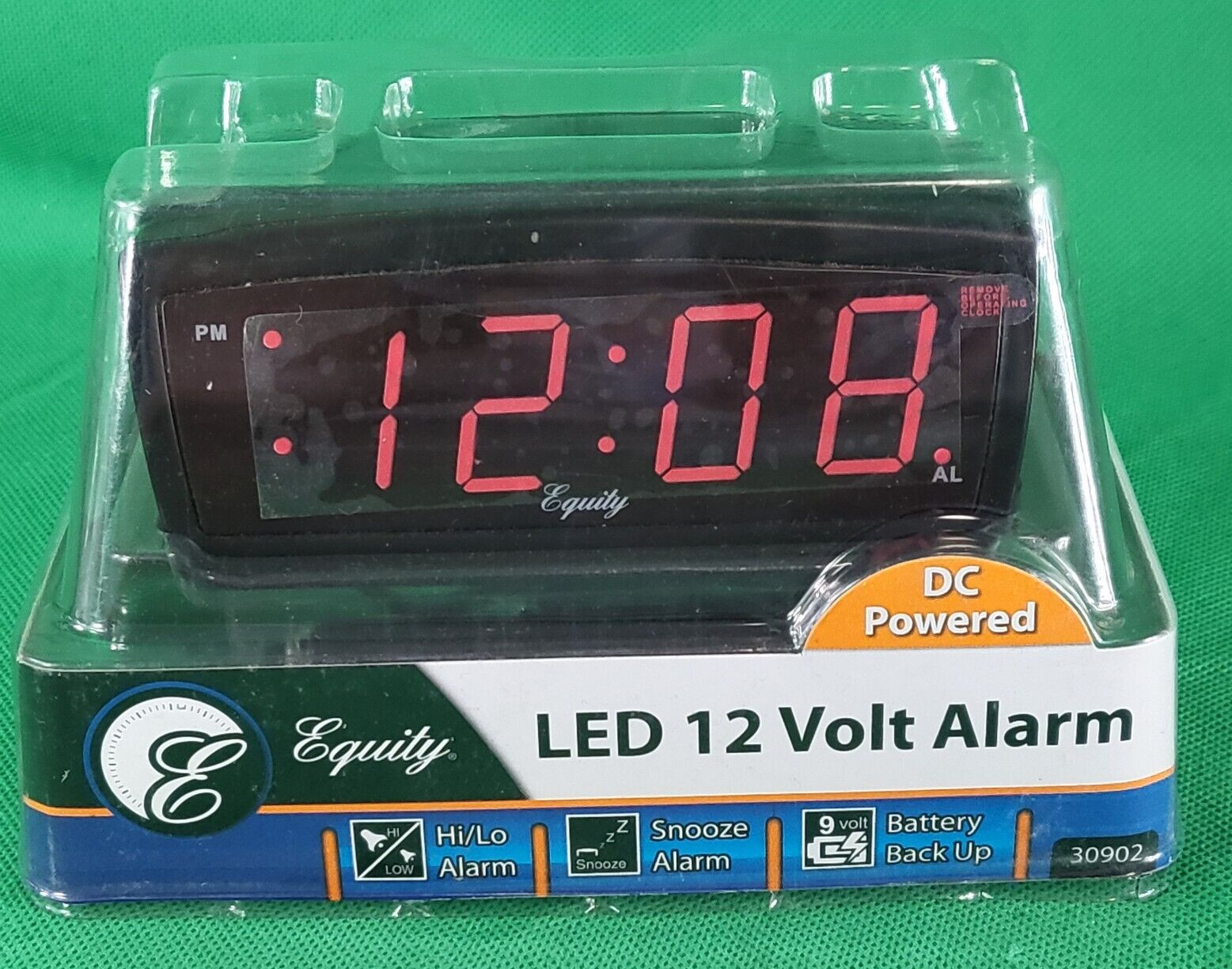 Equity by La Crosse 30902 .9 Inch LED Truckers Adjustable Volume Alarm Clock