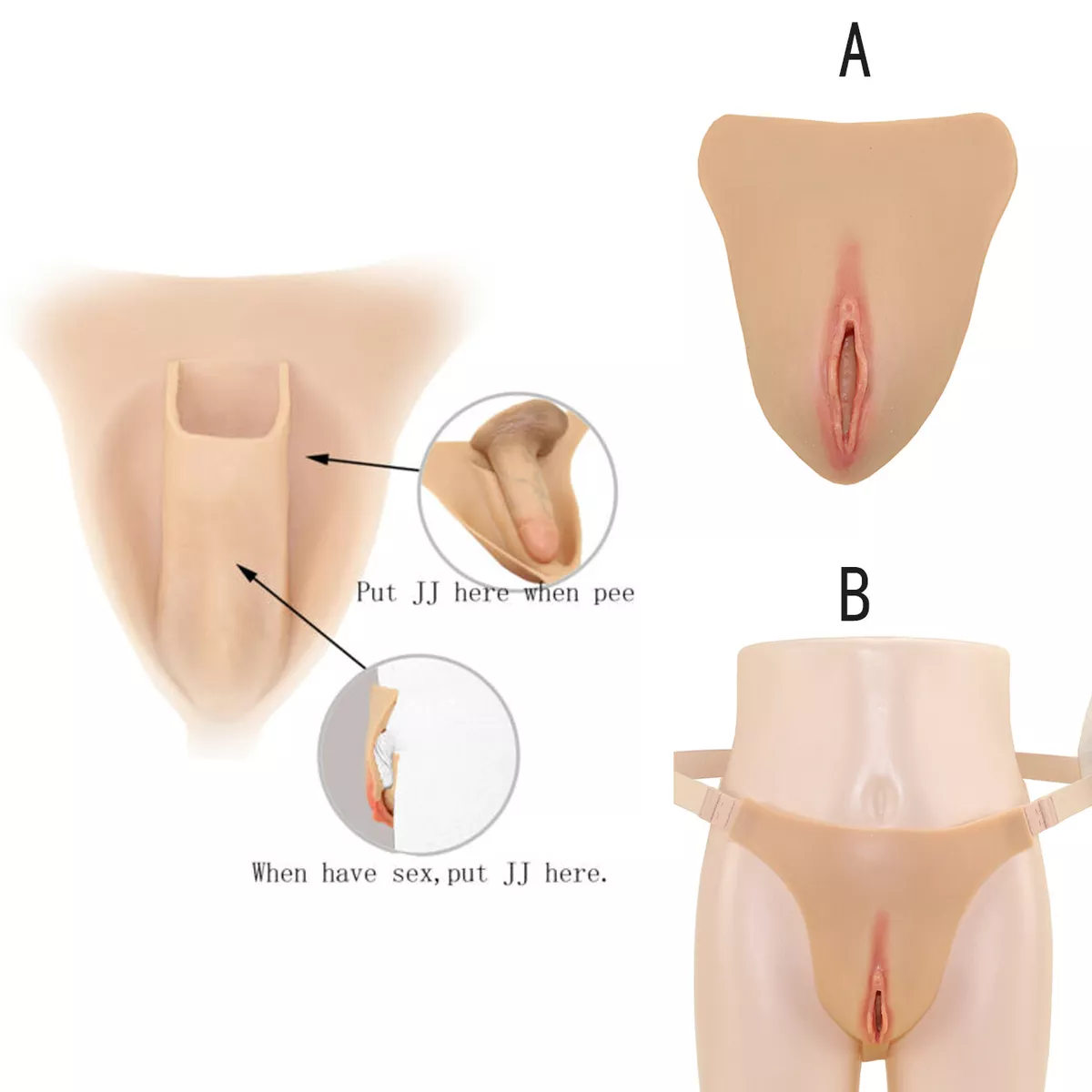 Realistic Fake Vagina Camel Toe Silicone Control Panty GAFF Ladies Crossdresser eBay 1200x1200 Porno foto Realistic Fake Vagina Camel Toe Silicone Control Panty GAFF Ladies Crossdresser eBay foto