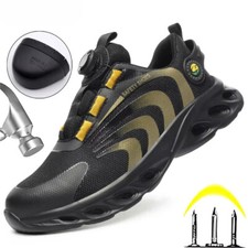 Rotary Buckle Work Sneakers Protective Shoes Lightweight Safety Shoes