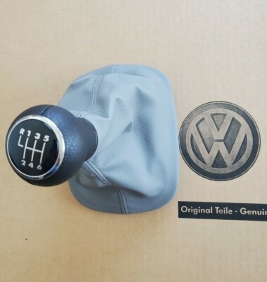 VW Passat B5 3BG original Schaltknauf 6-Gang grau Knauf Griff Knopf Schaltknopf