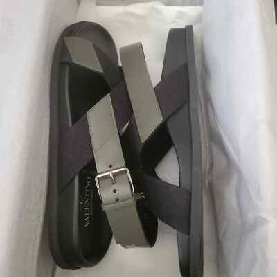 Valentino Sandals Black Olive NEW NIB size 40 Men