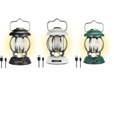 EverBrite Camping Lantern Rechargeable 4400mAh Battery 3Light Modes Multi-Color