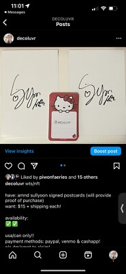 signed nmixx sullyoon postcards! | eBay