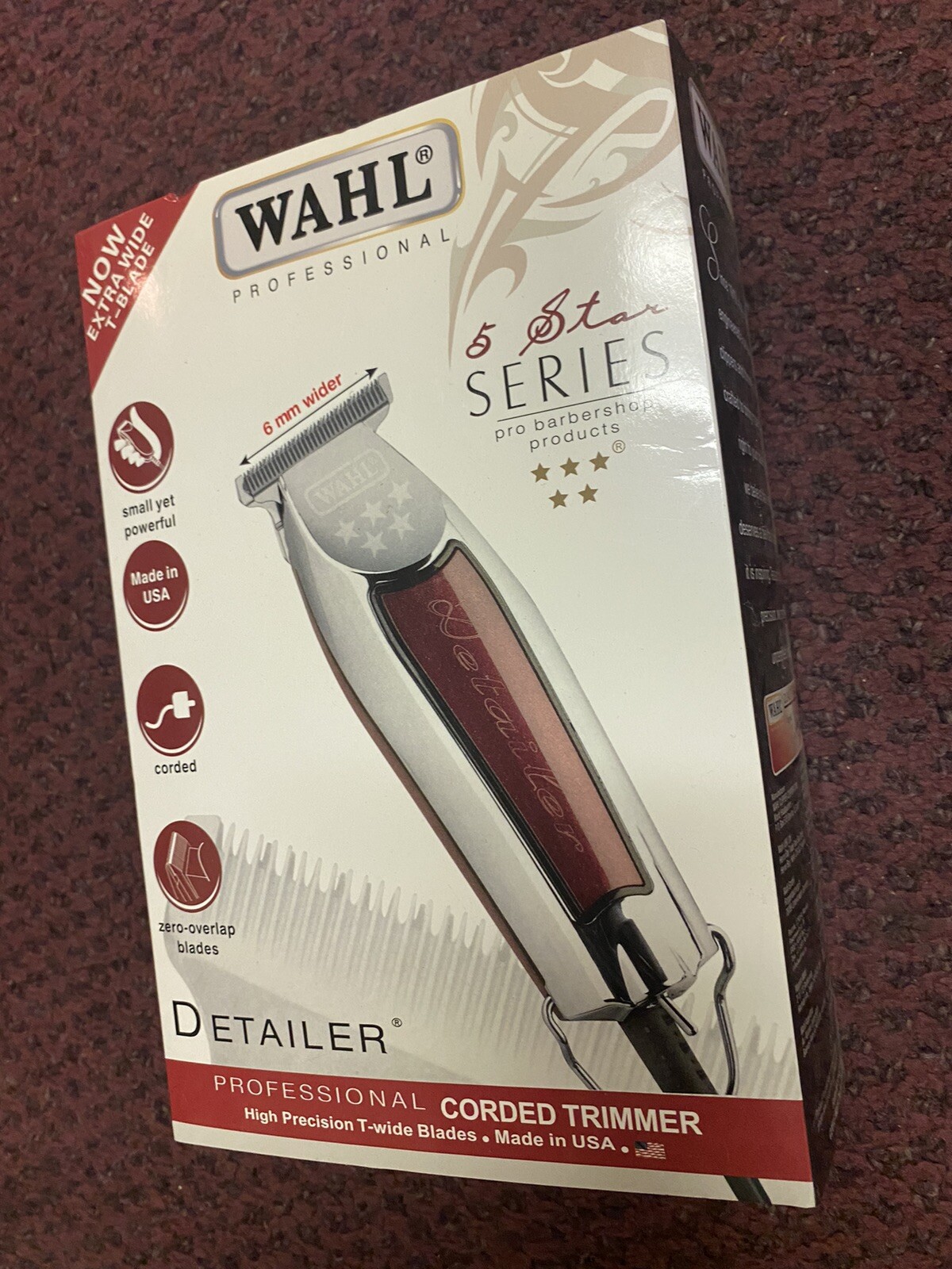 Wahl Detailer 5 Star T-Wide Professional Beard Hair Trimmer 
