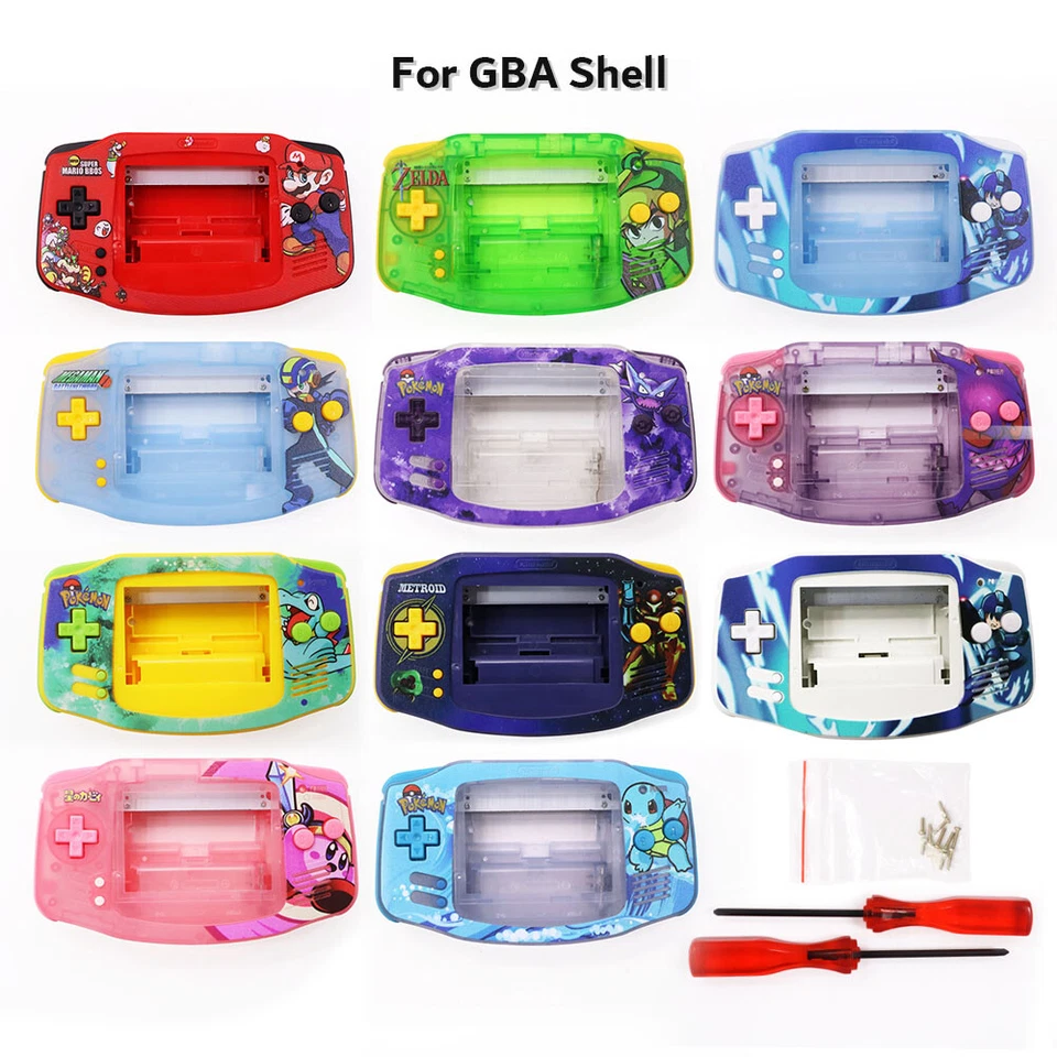 NEW Customized UV Printed Full Housing Shell Case Complete Kit for Nintendo GBA - Image 3 of 4