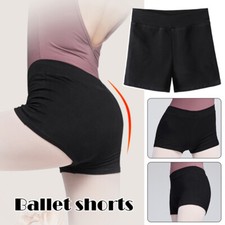 Women Ballet Training Costume Cotton High Waisted Dance Shorts Fitness Dancewear
