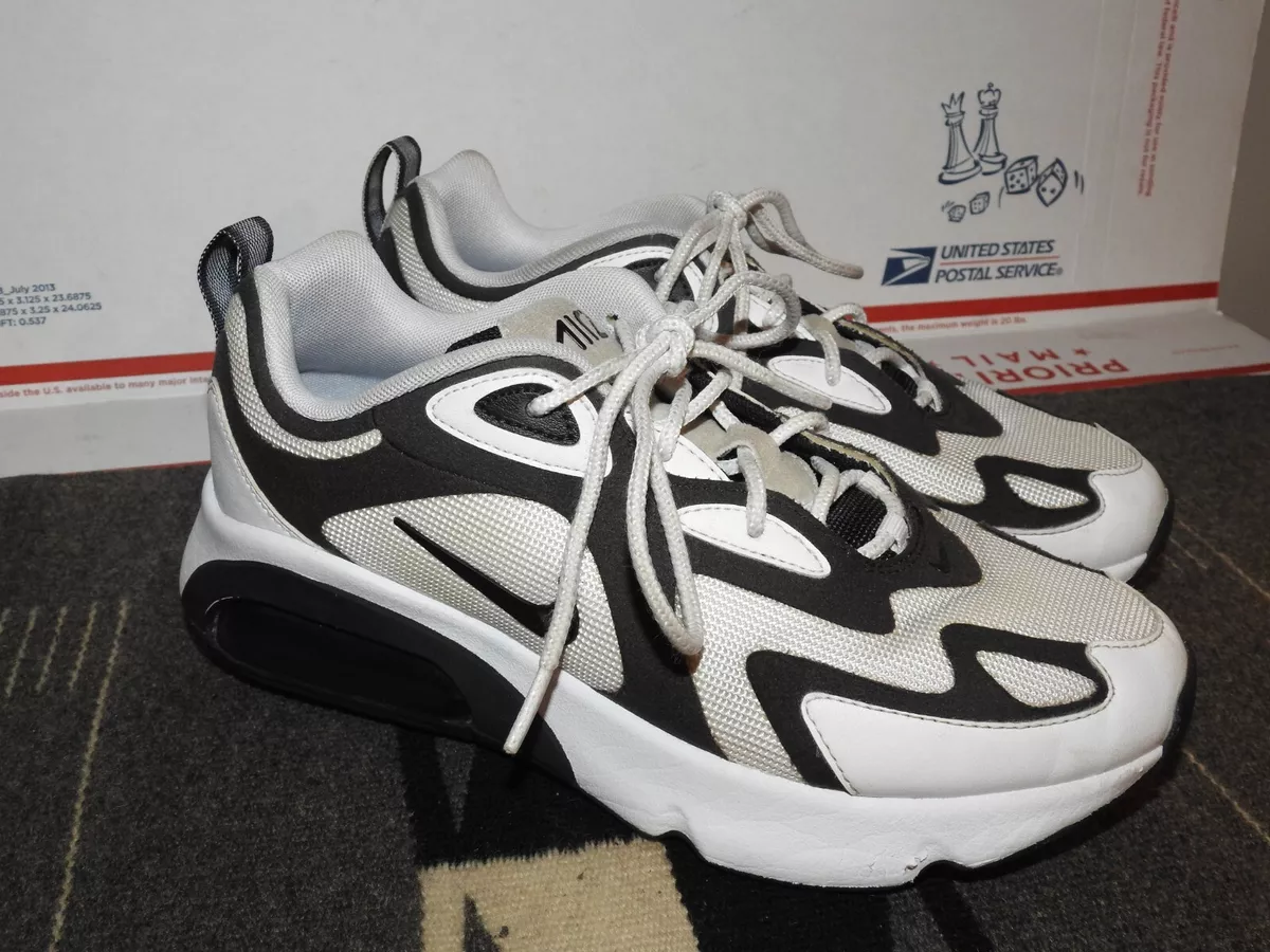 Baskets de sport pour hommes Nike Air Max 200 blanc couleur noire taille 7 5 lac