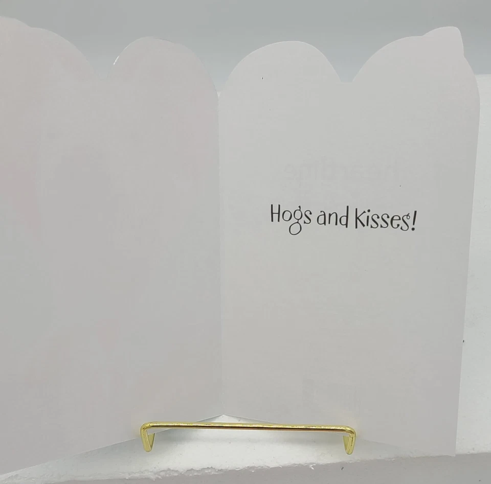 Happy Valentine’s Day Greeting Cards 1 Pk Of 10 Pig  Hamster Hearts NEW 3 Design - Image 3 of 4