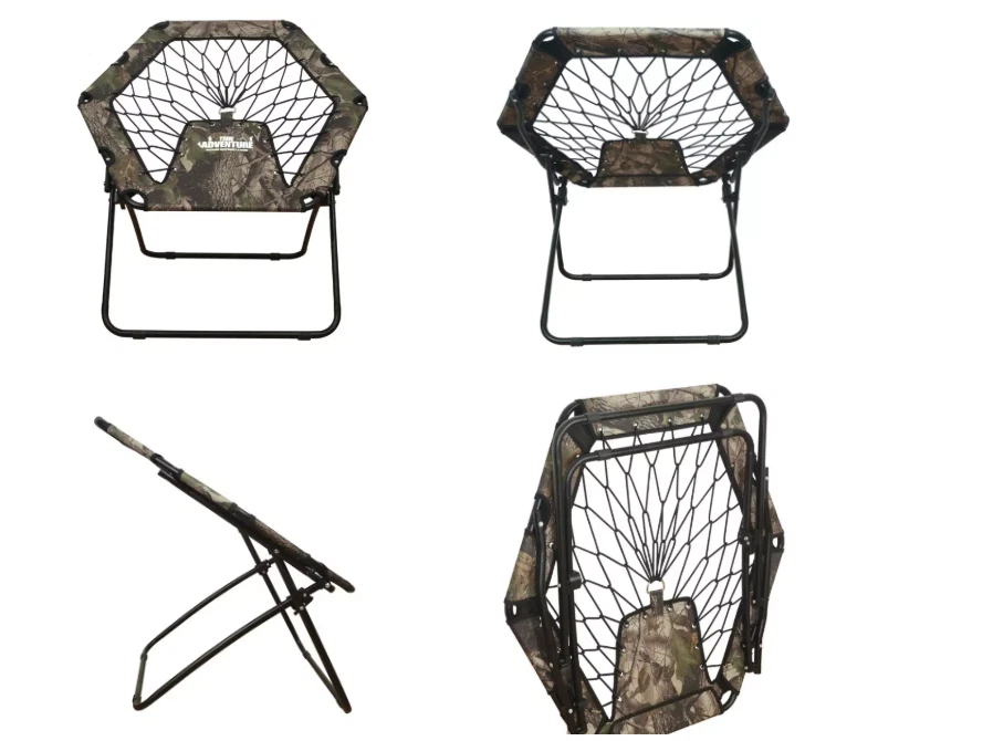 Portable Hexagon Bungee Chair Camouflage camping fishing concert