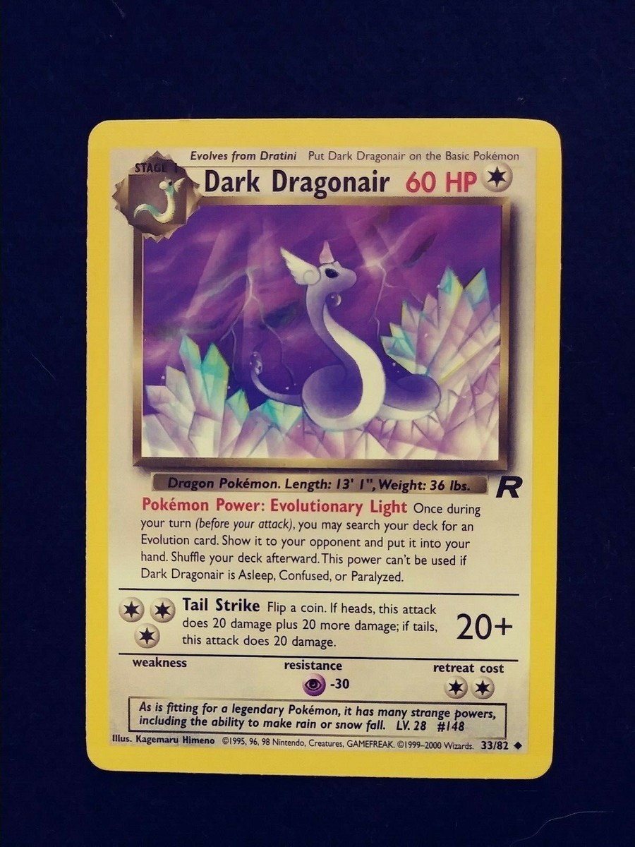 Vintage Pokemon Card - Dark Dragonair 33/82 Team Rocket Set | eBay