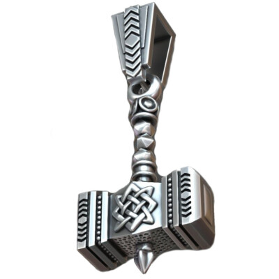 9g 3D Thor Hammer Pendant Real 925 SOLID STERLING SILVER PENDANT