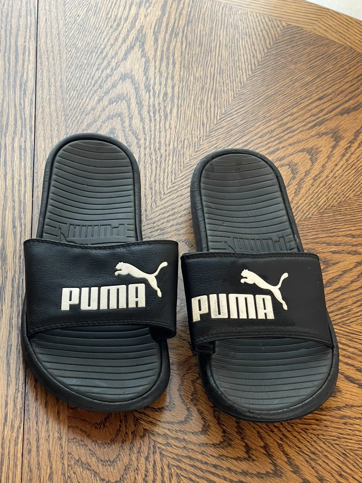 Infradito diapositive per gatti nere PUMA da uomo taglia 8