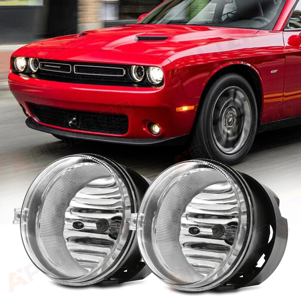 For Chrysler Town & Country 2005-2008 Clear Lens Pair Bumper Fog Lights Lamps - Image 2 of 4