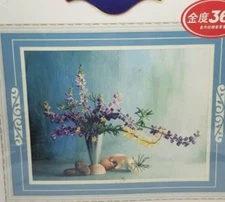 Exotic Flowers in Vase Counted Cross Stitch Kit by TianYi (231482)