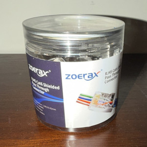 Zoerax Crimping Tool w/ RJ45 CAT5/CAT6 Shielded Pass-Through Connectors