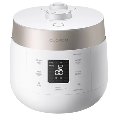 #ad CUCKOO TWIN PRESSURE ELECTRIC RICE COOKER 6 CUP WHITE MSRP $340 $119.99