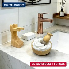 Pure Badger Shaving Brush Set Bamboo Bowl Kit Mens Gift Father's Day Gift For Da