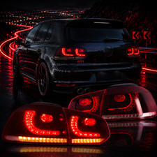 Voll LED Rücklichter mit Laufblinker für VW Golf 6 MK6 2008-2014 Rot Dynamischer