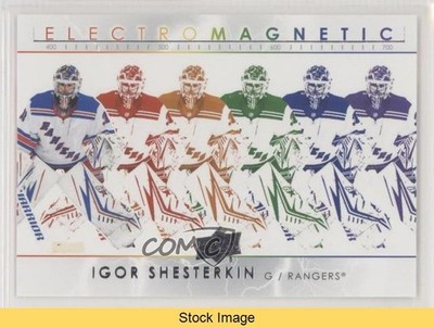 2021-22 Upper Deck Series 1 Electromagnetic Igor Shesterkin #EM-23 READ 0m4b