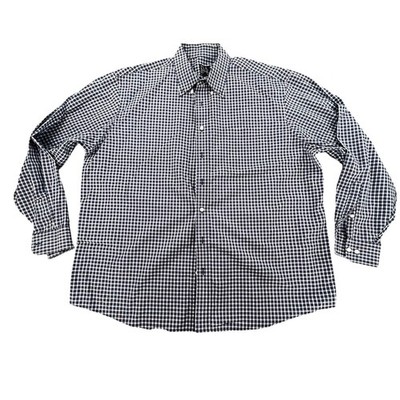 Jos. A. Bank Executive Collection XXL Navy White Gingham Check Button Down Shirt
