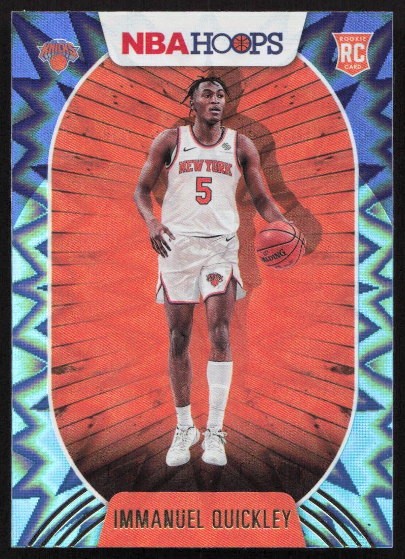 2020-21 Hoops Teal Explosion Immanuel Quickley Rookie New York Knicks #249