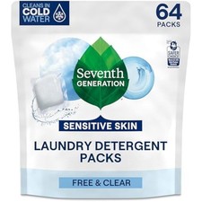 Laundry detergent packs, free  clear, made for sensitive skin, epa sa