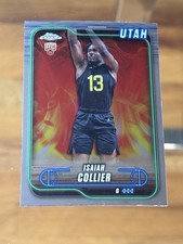 Isaiah Collier RC 2024-25 Topps Chrome #112 Utah Jazz Basketball Card