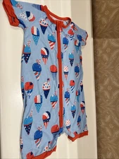 Near Kiki + Lulu Baby Size 18-24 Months Short Sleeve Bamboo  Sushi Romper