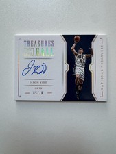 2018-19 National Treasures Jason Kidd Treasures of the Hall Auto 5/10 # Match