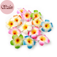 10Pcs Multicolor Hawaii Plumeria Flower Clips Hawaiian Flowers Hair Barrettes Be