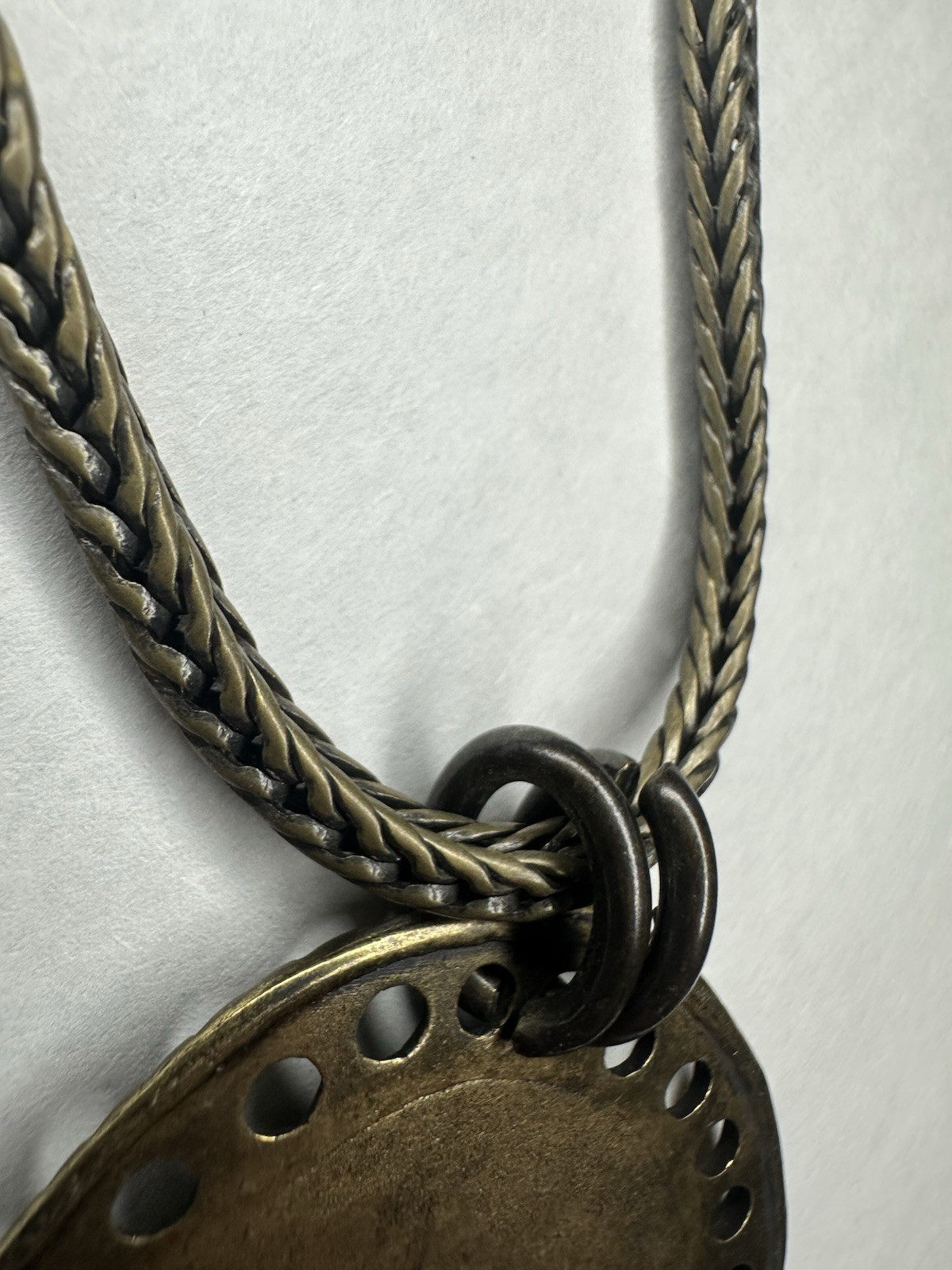 Chico's Statement Necklace - Leopard Print Medall… - image 9