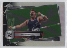 2025 Topps Chrome WWE Neon Green & Black Refractor Brutus Creed #191 19c6