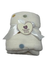 Parent's Choice Dot Plush Baby Blanket Size 30"x36"
