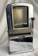 Napco Inc Cigarette Dispenser Machine Chrome Metal Case Bank