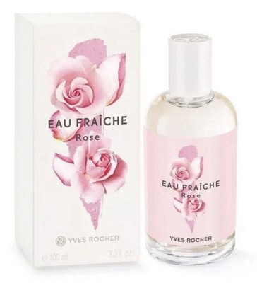 YVES ROCHER Fresh Rose Eau Fraiche Eau de toilette 100 ml ~ RARE 39582