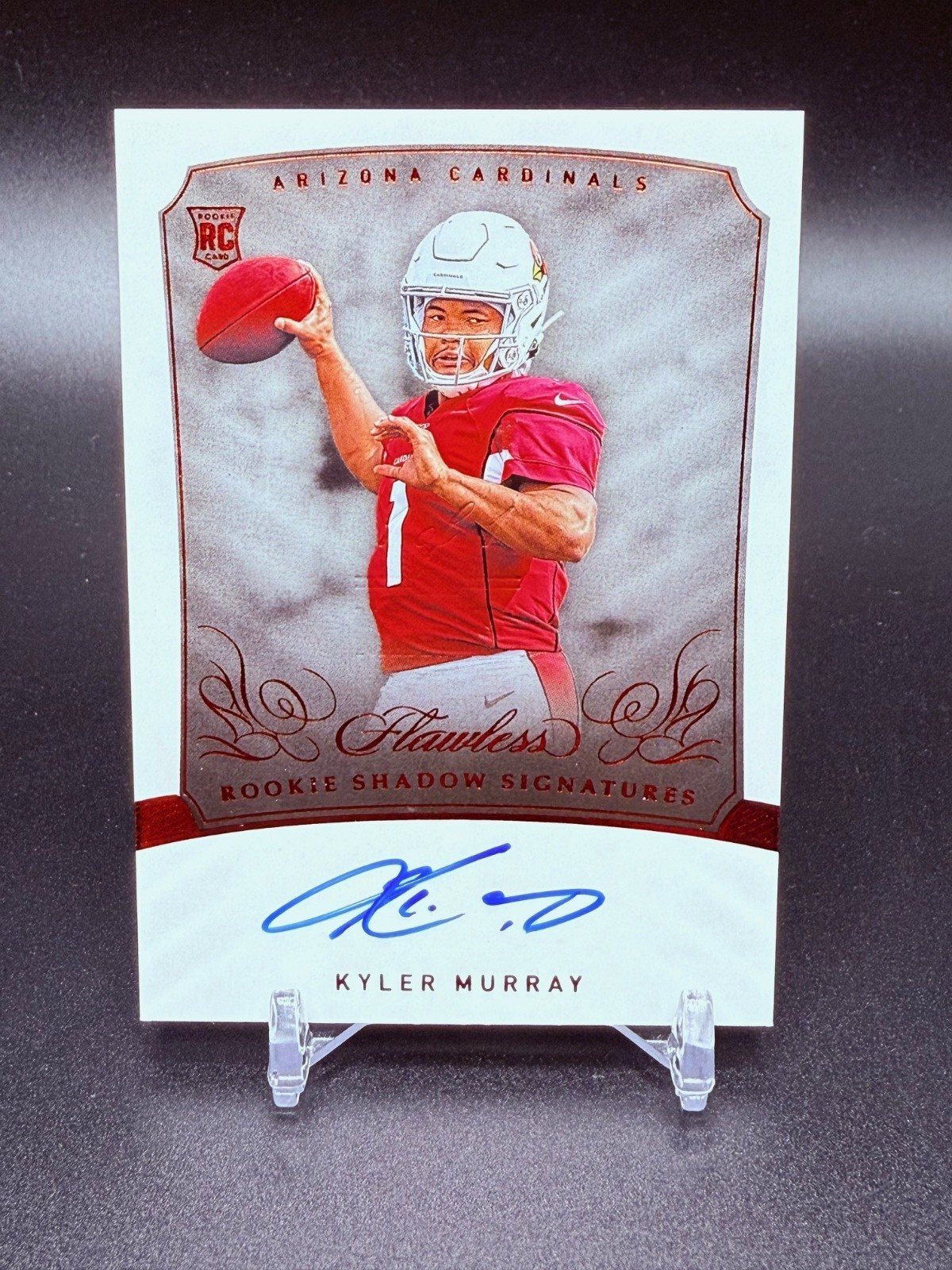 Kyler Murray Panini Flawless Rookie Shadow Signatures #RSSKM Platinum 1/1