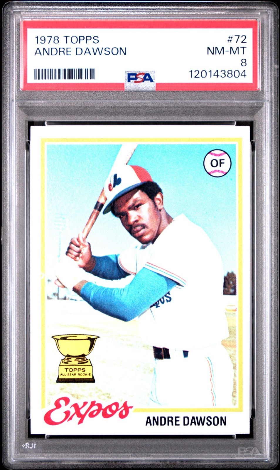 1978 Topps - Andre Dawson #72 PSA 8 Expos