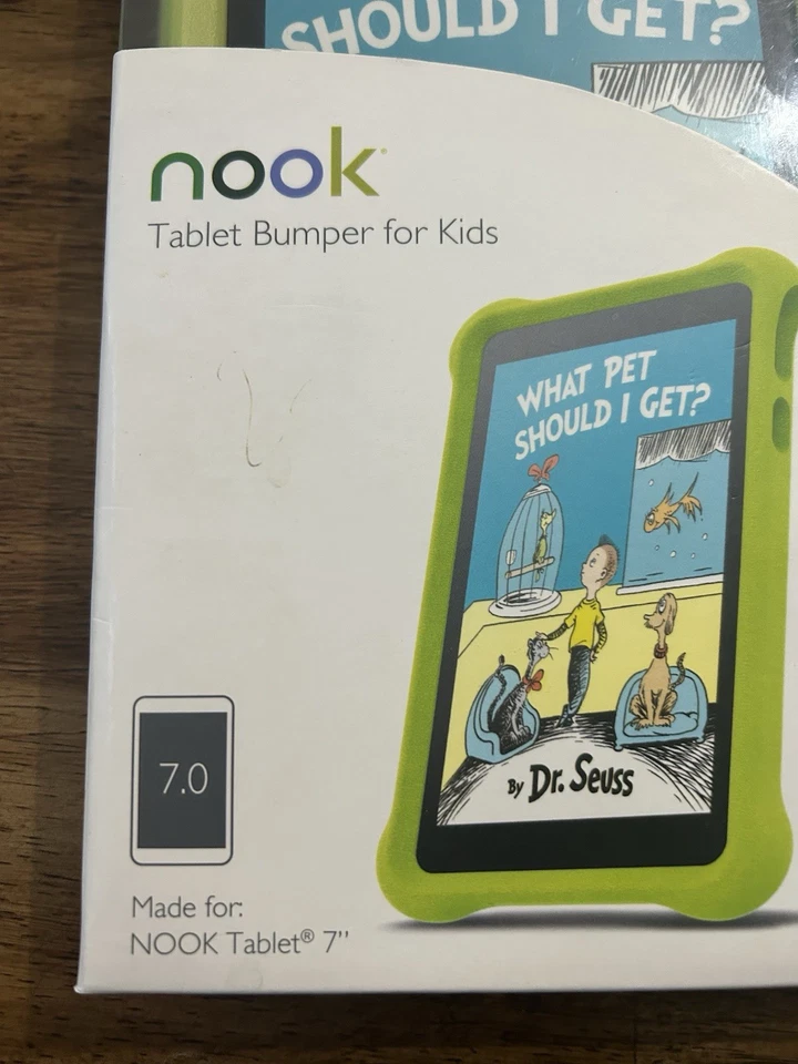 Nook MicroFoam Bumper Kids Case for 7" Nook 7 Tablet NEW in BOX - Lime Green - Image 2 of 4