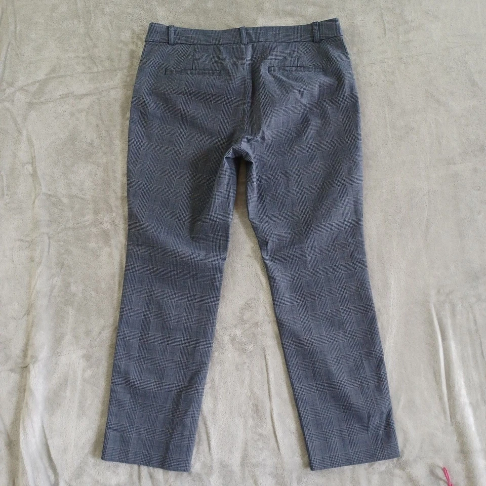 Banana Republic Pants Sz 10 Houndtooth Straight Ankle Stretch Sloan Office - Image 2 of 4