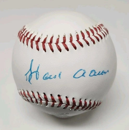 Hank Aaron Signed Auto Wilson Official League Baseball BRAVES JSA LOA B10