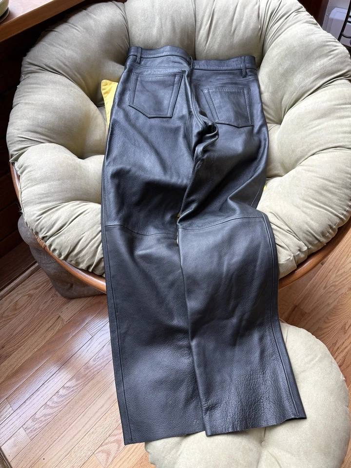 Джинсы из натуральной кожи «стиль 501» 32W32L - Изображение 2 из 4