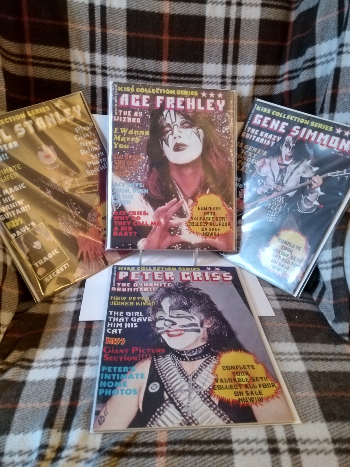 KISS Collection Series. Set of 4. Groupie Rock Special Magazine 1979 MINT